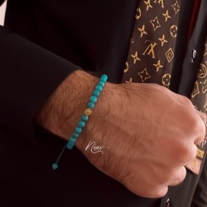دستبند سنگ و طلا
