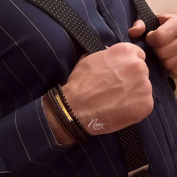 دستبند چرم مردانه