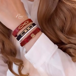دستبند چرم زنانه
