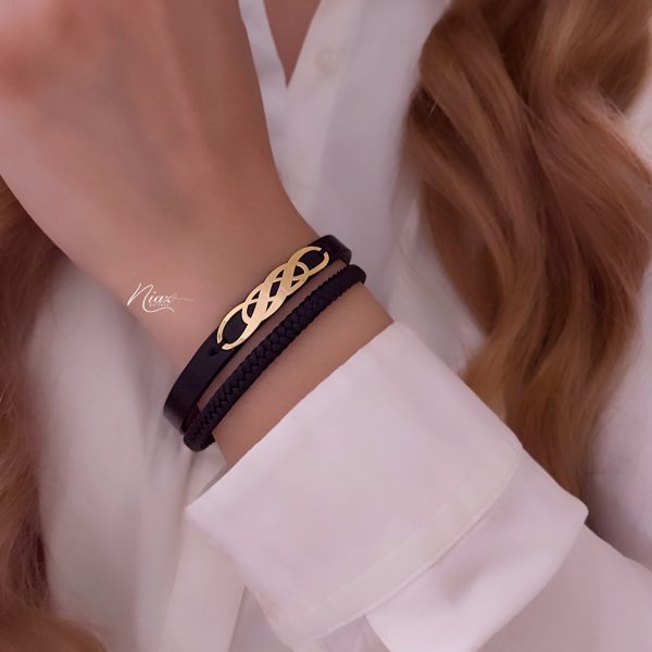 دستبند چرم بینهایت