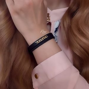 دستبند چرم کارتیه