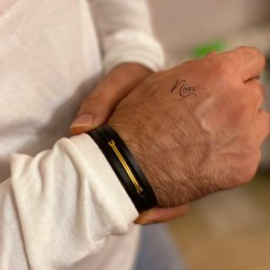 دستبند چرم مردانه