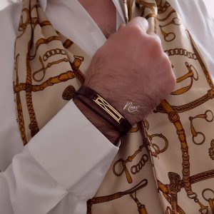 دستبند چرم مردانه