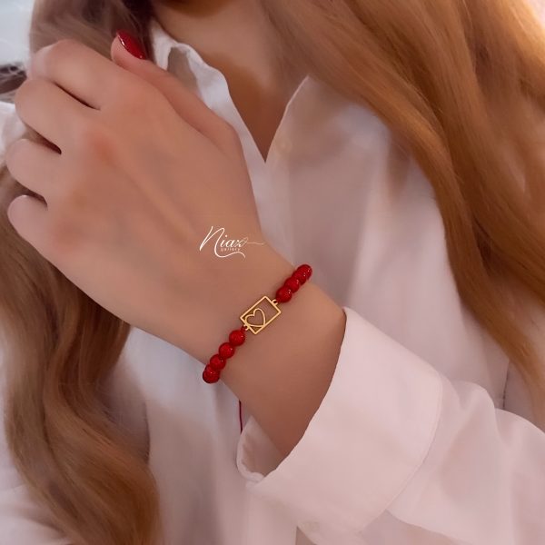 دستبند مهره قلب