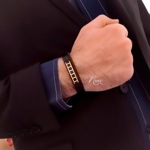 دستبند چرم مردانه