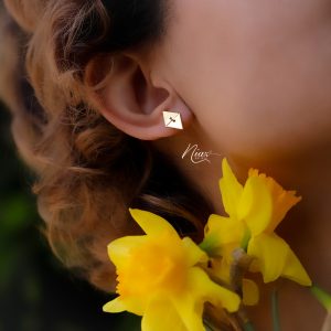 گوشواره میخی دو مثلث