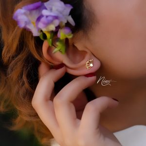 گوشواره میخی گل