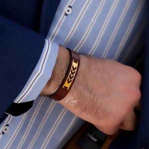 دستبند چرم مردانه