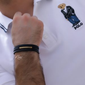 دستبند چرم مردانه