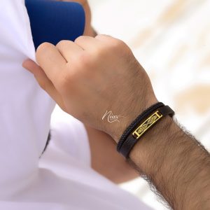 دستبند چرم مردانه