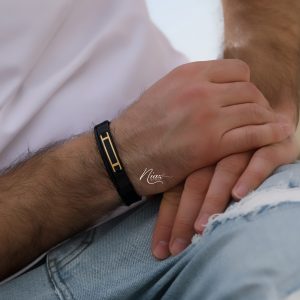 دستبند چرم مردانه