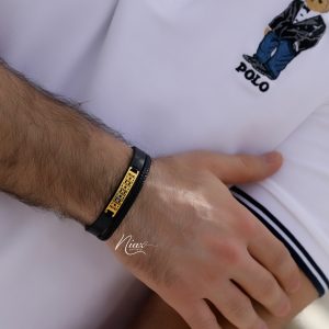 دستبند چرم مردانه