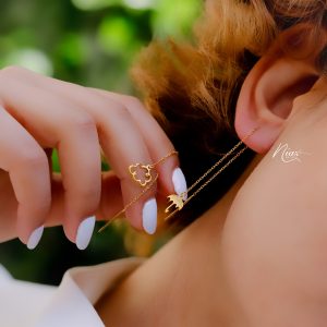 گوشواره بخیه ابر و چتر