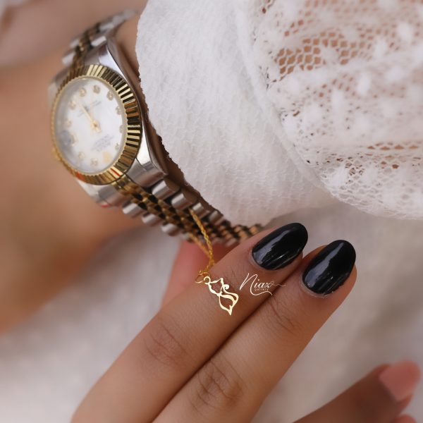 آویز ساعت گربه